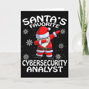 Santas Lieblings-Analytiker für IT-Sicherheit Weih Karte