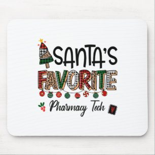 Santas Lieblings-Apothekentechniker Lustiges Weihn Mousepad