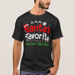 Santas Lieblings-Assistenzregisseur-Party T-Shirt