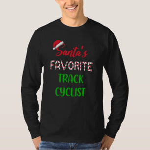 Santas Lieblings-Bahnradfahrer Bahnradsport Weih T-Shirt