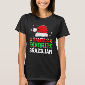 Santa's Lieblings-brasilianische Weihnachtsfamilie T-Shirt