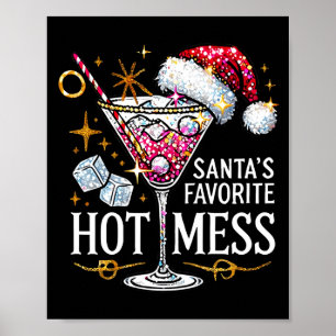 Santas Lieblings-Chaos-Langarmshirt Poster
