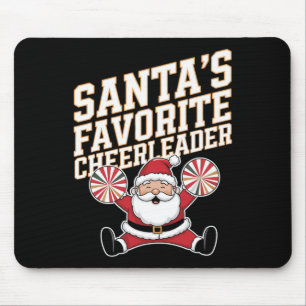 Santas Lieblings-Cheerleader Weihnachts-Cheerleadi Mousepad