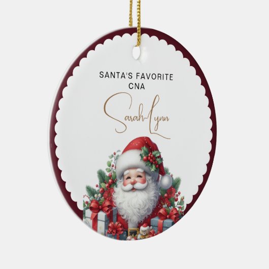 Santa's Lieblings-CNA Keramik Ornament (Rechts)