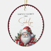 Santa's Lieblings-CNA Keramik Ornament (Links)