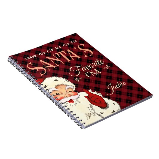 Santa's Lieblings-CNA-Notebook Notizblock (Rechte Seite)
