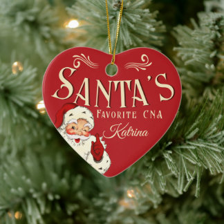Santas Lieblings-CNA-Weihnachtsornament Keramik Ornament
