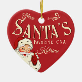 Santas Lieblings-CNA-Weihnachtsornament Keramik Ornament