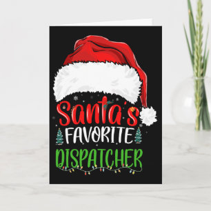 Santas Lieblings-Dispatcher Lustiges Weihnachten D Karte