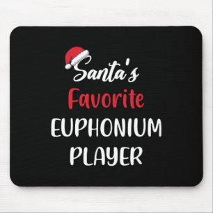 Santas Lieblings-Euphoniumspieler-Geschenk Weihnac Mousepad