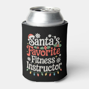 Santas Lieblings-Fitness-Trainer Weihnachten Xmas Dosenkühler