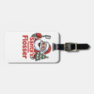 Santa's Lieblings-Flosser Weihnachten Dental Zahna Gepäckanhänger