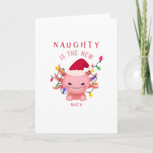 Santas Lieblings-Gamer X Mas Axolotl Karte