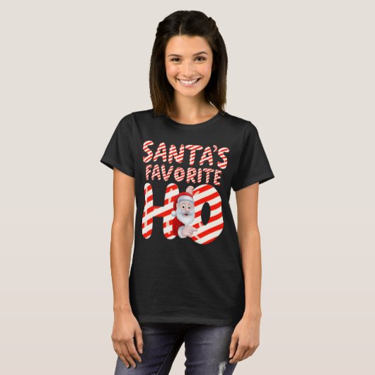 Santa's Lieblings-Ho-Cane-Zucker T-Shirt (Vorne ganz)