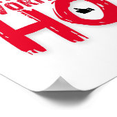 Santa's Lieblings-Ho - spielerisches Urlaubsdesign Poster (Ecke)