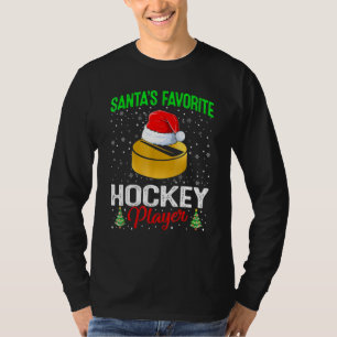 Santas Lieblings-Hockeyspieler passende Familen-We T-Shirt