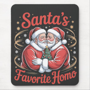 Santas Lieblings-Homo-LGBT-Stolz-Gay-Weihnachten Mousepad
