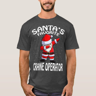 Santas Lieblings Kranführer Weihnachten T-Shirt