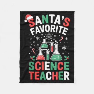 Santa's Lieblings-Lehrer für Naturwissenschaften L Fleecedecke