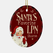 Santa's Lieblings LPN Keramik Ornament (Rechts)