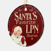 Santa's Lieblings LPN Keramik Ornament (Links)
