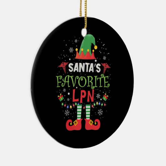 Santas Lieblings-Massagetherapeut Keramik Ornament (Rechts)