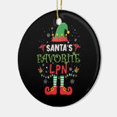 Santas Lieblings-Massagetherapeut Keramik Ornament (Links)