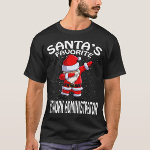 Santas Lieblings-Netzwerkadministrator Weihnachten T-Shirt