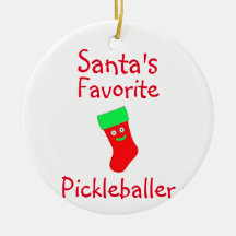Santa's Lieblings-Pickleballer-Ornament