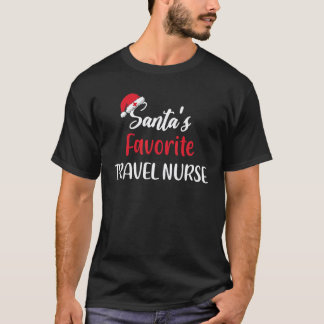 Santas Lieblings-Reisepflegekraft Weihnachten T-Shirt