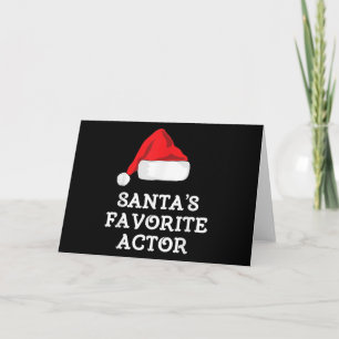 Santas Lieblings-Schauspieler-Weihnachts-Schauspie Karte