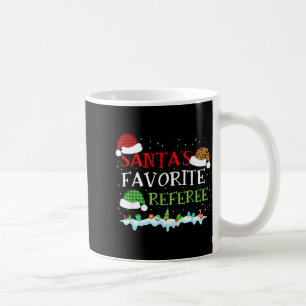 Santas Lieblings-Schiedsrichter Lustiges Weihnacht Kaffeetasse
