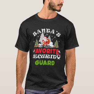 Santas Lieblings-Sicherheitsbeamter Lustiger Weihn T-Shirt
