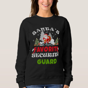 Santas Lieblings-Sicherheitsbeamter Lustiges Weihn Sweatshirt