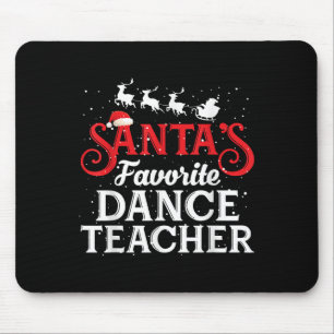 Santas Lieblings-Tanzlehrer Lustiger Weihnachtsman Mousepad