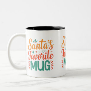 Santa's Lieblings-Tasse - Zweifarbig 11 oz Zweifarbige Tasse