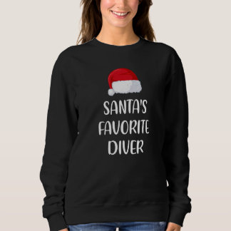 Santas Lieblings-Taucher-Weihnachten Tauchen Sweatshirt