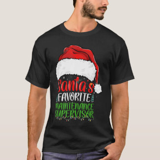 Santas Lieblings-Wartungsleiter Lustig Chris T-Shirt