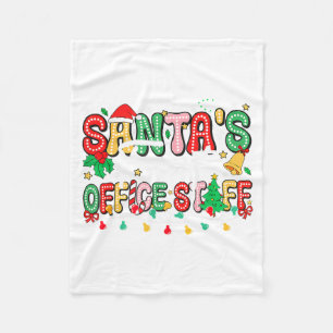 Santas Lieblings-Weihnachtsbeleuchtung für Büroper Fleecedecke