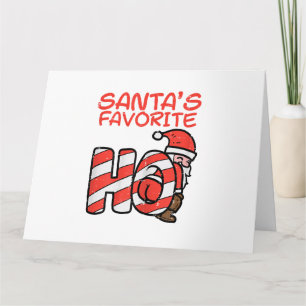 Santas Lieblings-Witzig-Unartige-Erwachsene-Weihna Karte
