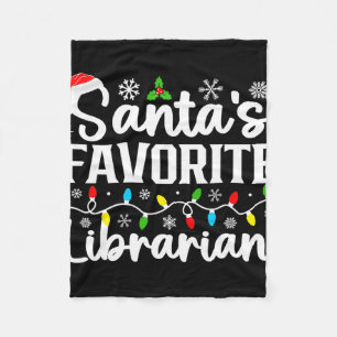 Santa's Lieblingsbibliothekar Lustiges Weihnachten Fleecedecke