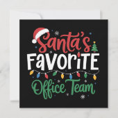Santas Lieblingsbüro-Team Weihnachten Lustige Arbe (Vorderseite)