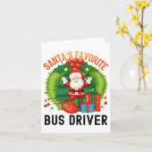 Santas Lieblingsbusfahrer, Weltbester Busfahrer Karte (Gelbe Blume)