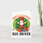 Santas Lieblingsbusfahrer, Welten-Bus Dri Karte (Vorderseite)