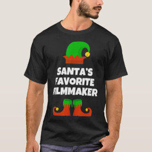 Santas Lieblingsfilmemacher Lustiges Weihnachtsges T-Shirt