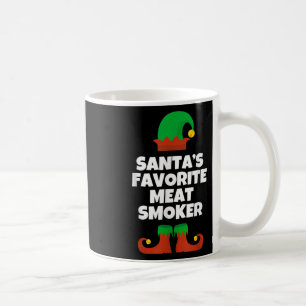Santas Lieblingsfleischraucher Weihnachten Lustig Kaffeetasse