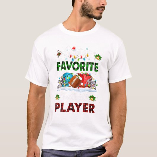 Santa's Lieblingsfußballspieler T-Shirt (Vorderseite)