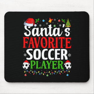 Santa's Lieblingsfußballspieler Xmas Lustiger Chri Mousepad