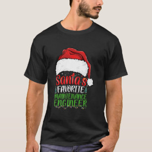 Santa's Lieblingsingenieur für Wartung Funny Chris T-Shirt