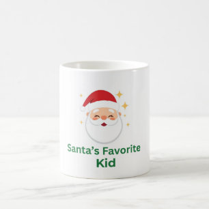 santas lieblingskind-tasse kinder weihnachtstasse kaffeetasse